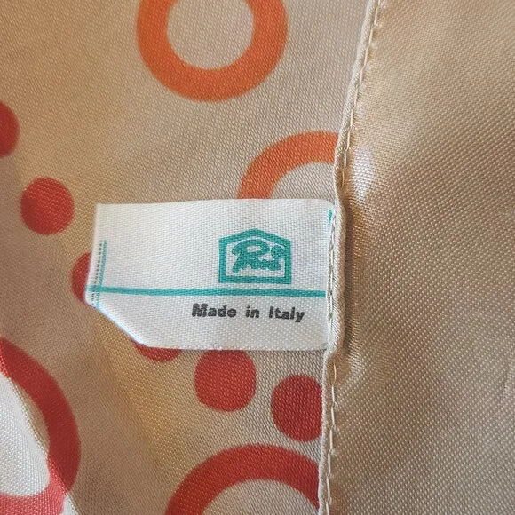 Vintage Prova Neck Scarf | Abstract Geometric | Made in Italy | 26"x26" - Picture 5 of 6